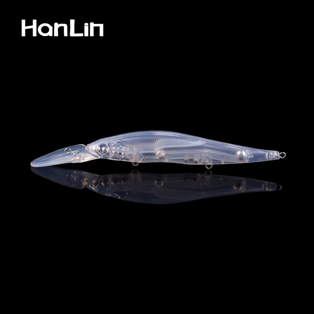 Fishing Lure Popper - Hanlin 10/20PCS 14CM 13.5G Minnow Unpainted