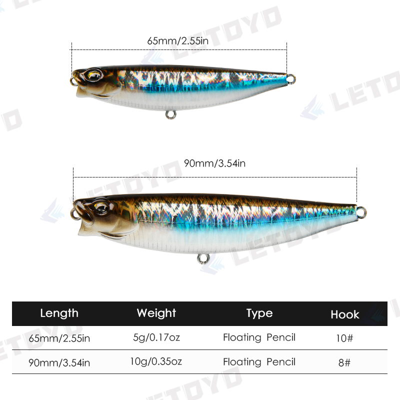 LETOYO 65mm 5g/90mm 10g Surfac - Fishing Lure Swimbait incelemesi ve fiyatı