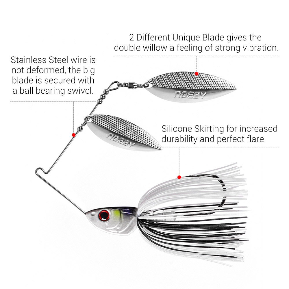 Noeby Spinnerbait 10.5g 14g 21 - Fishing Lure Spinnerbait incelemesi ve fiyatı
