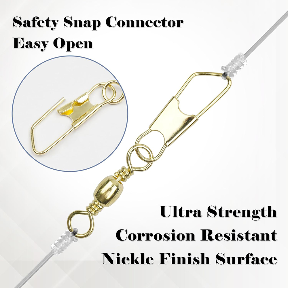 50Pcs Gold Fishing Barrel Swiv - Fishing Lure Accessories incelemesi ve fiyatı