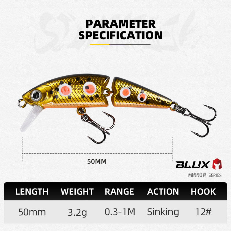 BLUX DR. Minnow Joint 50S Swim - Fishing Lure Popper incelemesi ve fiyatı