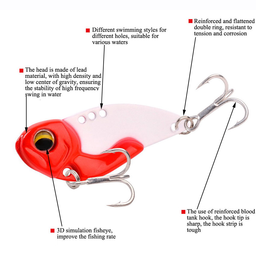 6pcs Metal VIB Fishing Lures 7 - Fishing Lure Blade Bait incelemesi ve fiyatı