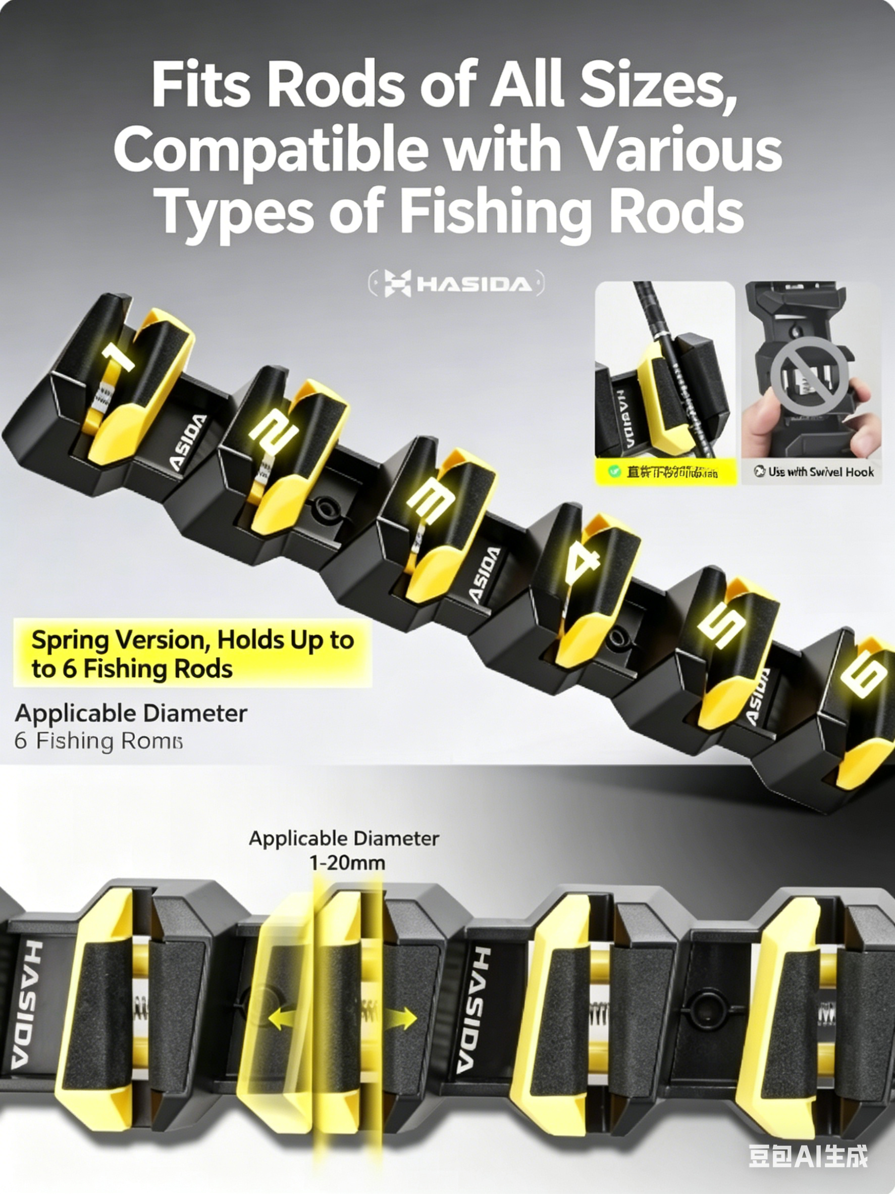 HISTAR Soft Rubber Wall-Mounte - Fishing Lure Accessories incelemesi ve fiyatı