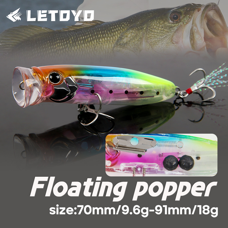 LETOYO 9.6g/18g Floating Poppe - Fishing Lure Popper incelemesi ve fiyatı
