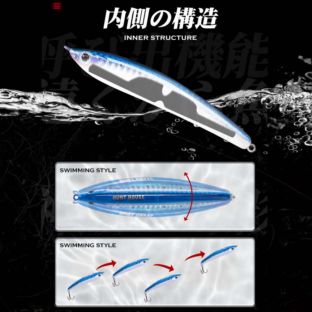 Hunthouse Sinking Pencil Hard  - Fishing Lure Jerkbait incelemesi ve fiyatı