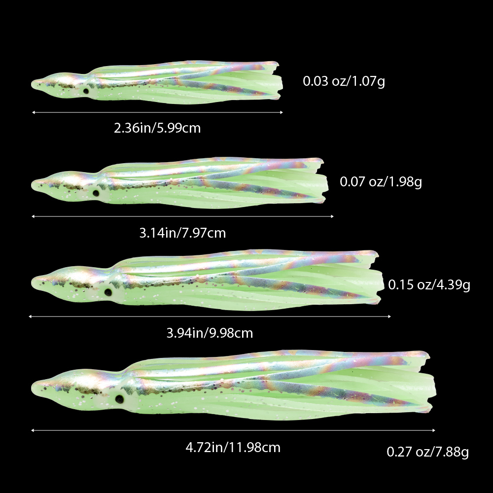 10 pcs soft light octopus squi - Fishing Lure Buzzbait incelemesi ve fiyatı