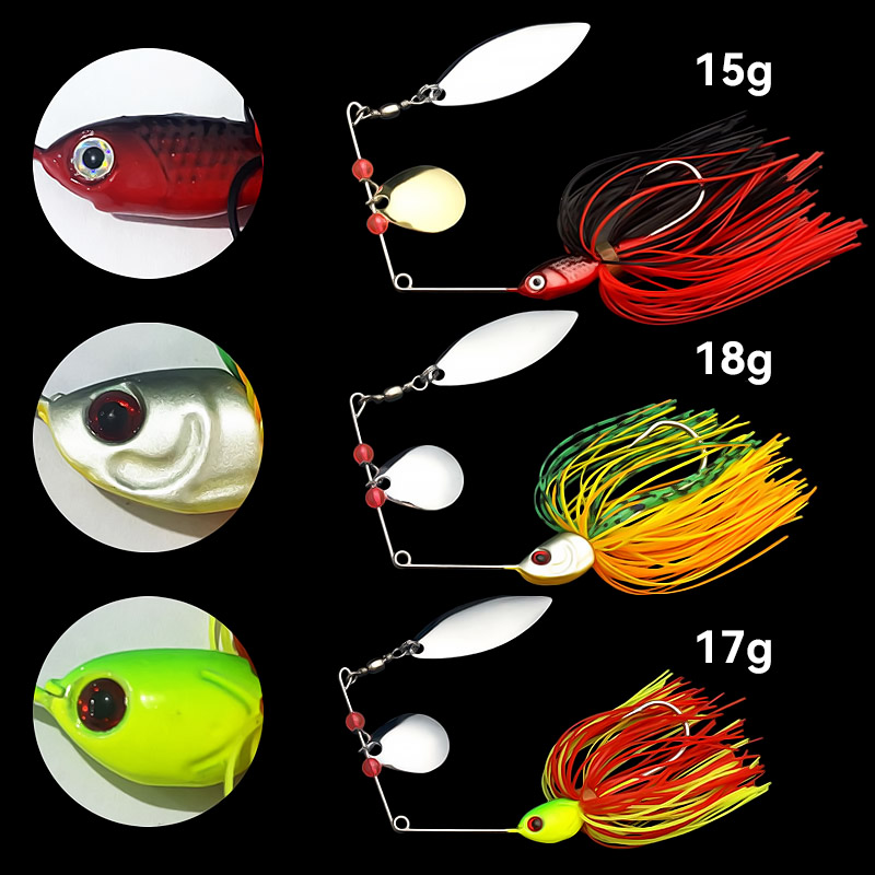 Bazooka 15g 18g Spinnerbait Fi - Fishing Lure Swimbait incelemesi ve fiyatı