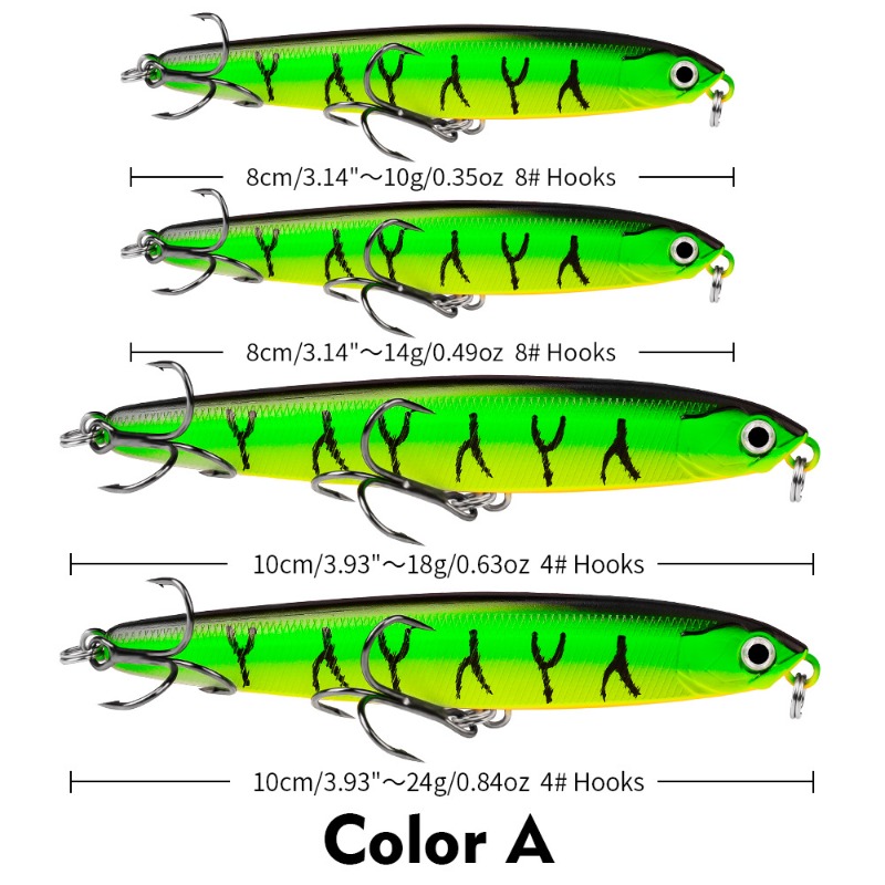 1Pcs Weights 10-24g  Pencil Lu - Fishing Lure Popper incelemesi ve fiyatı