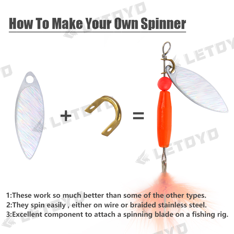 LETOYO 100pcs Folded Clevises  - Fishing Lure Spinnerbait incelemesi ve fiyatı