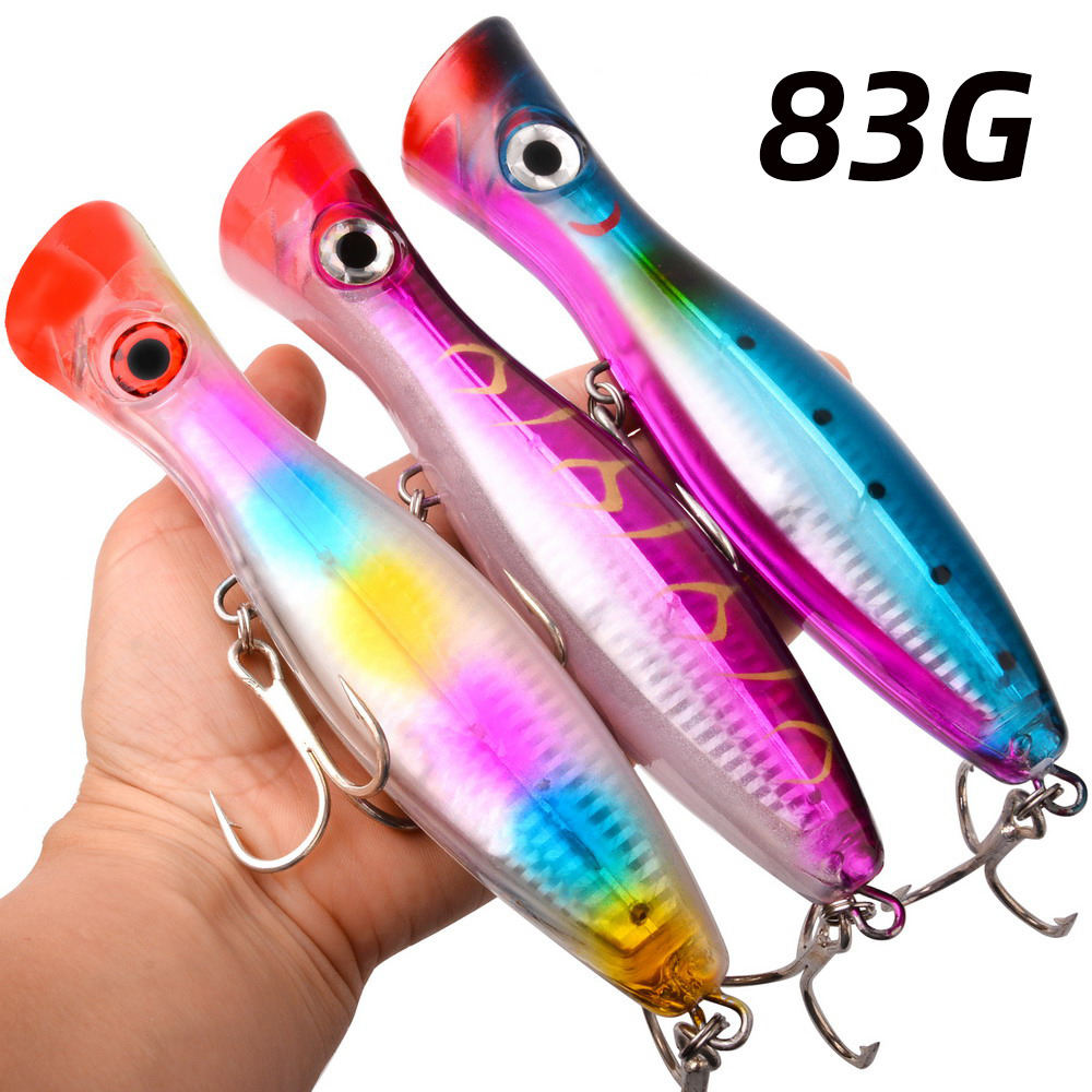 1pc 43g/83g Big Popper Floatin - Fishing Lure Popper incelemesi ve fiyatı