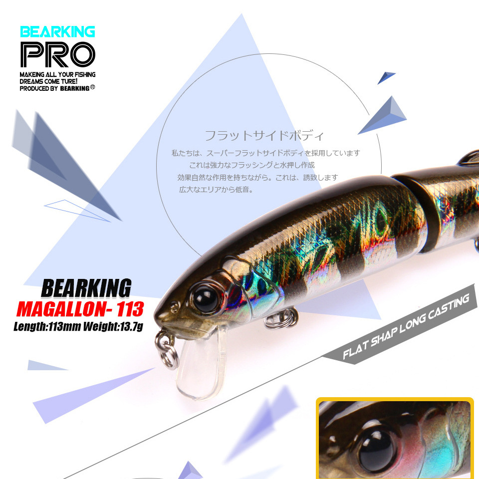 Bearking 1PC 113mm 13.7g Hard  - Fishing Lure Crankbait incelemesi ve fiyatı
