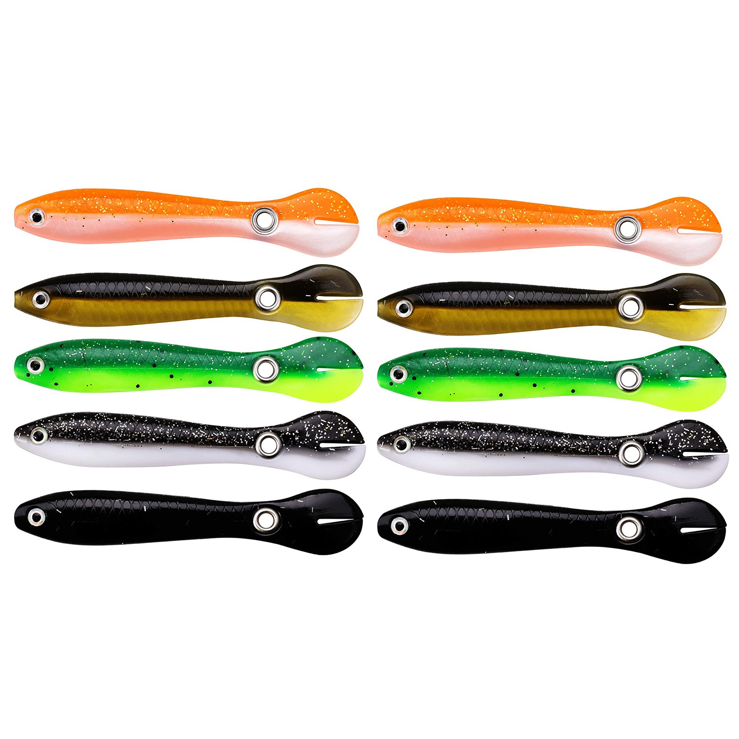 10Pcs Soft Fishing Lure,Fishin - Fishing Lure Soft Plastic incelemesi ve fiyatı