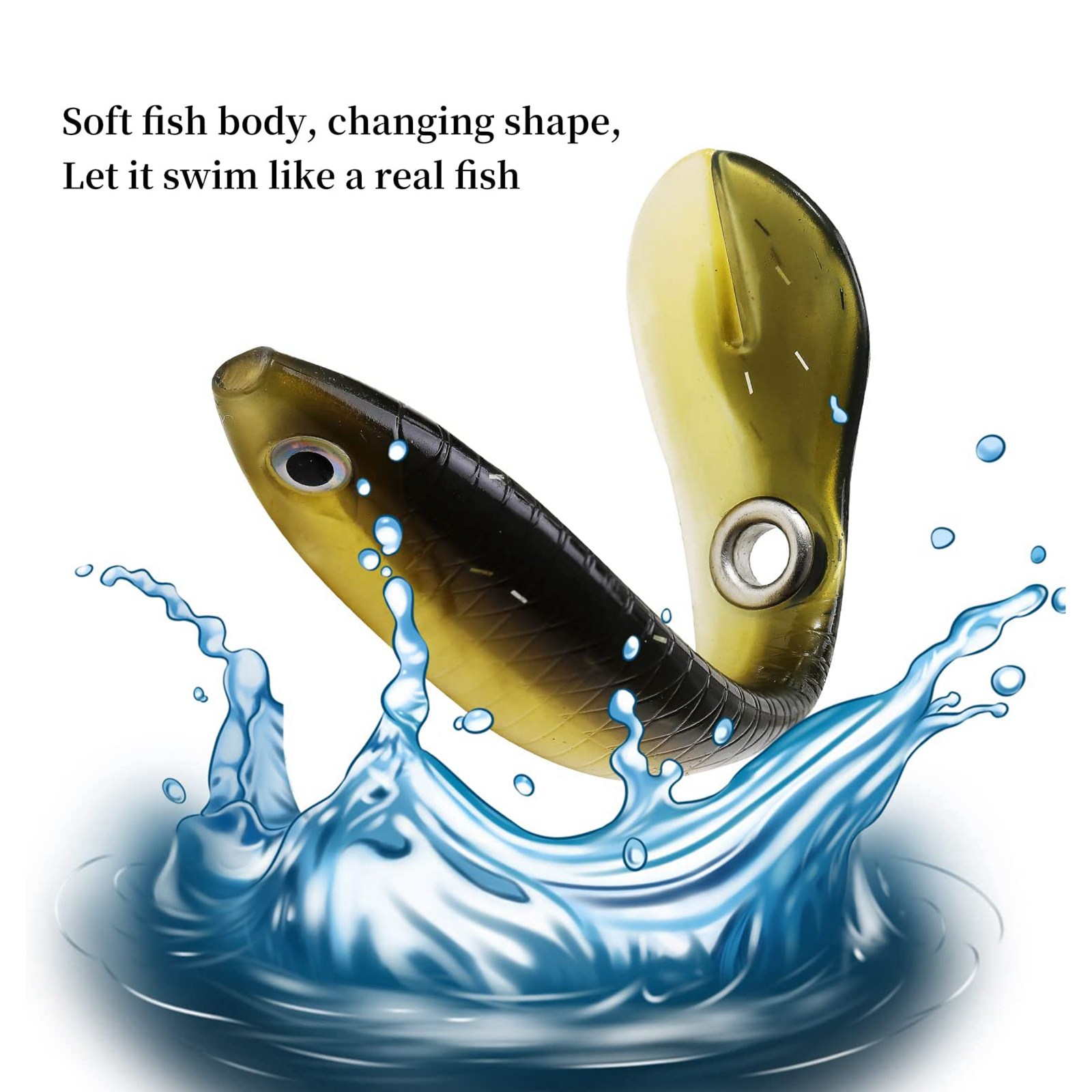 10Pcs Soft Fishing Lure,Fishin - Fishing Lure Soft Plastic incelemesi ve fiyatı
