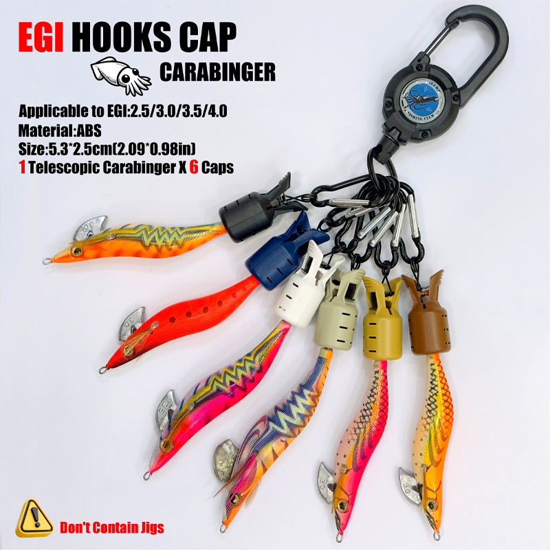 Squid Jig Hook Caps and Carabi - Fishing Lure Jig incelemesi ve fiyatı
