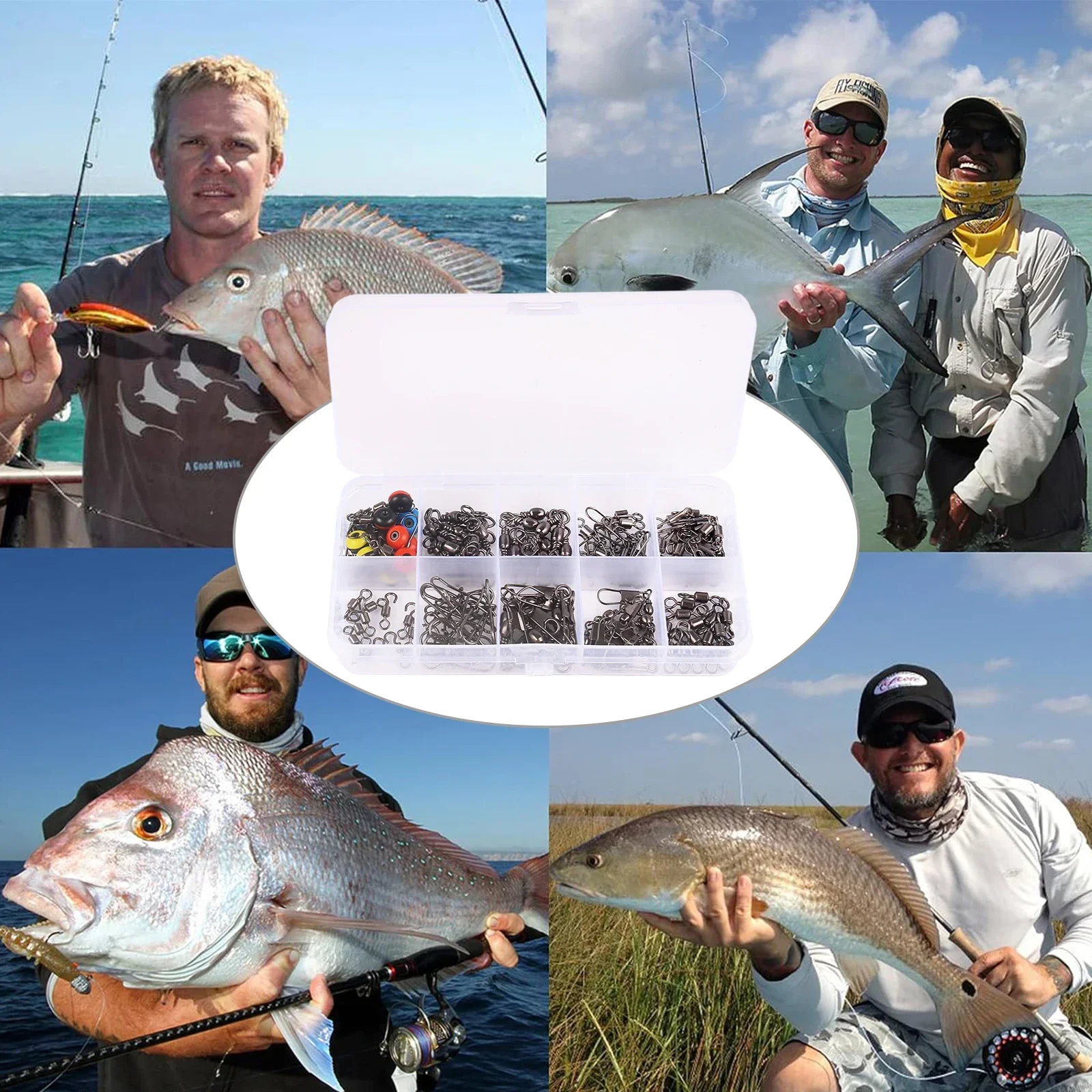 115pcs Fishing Swivel Connecto - Fishing Lure Kit incelemesi ve fiyatı