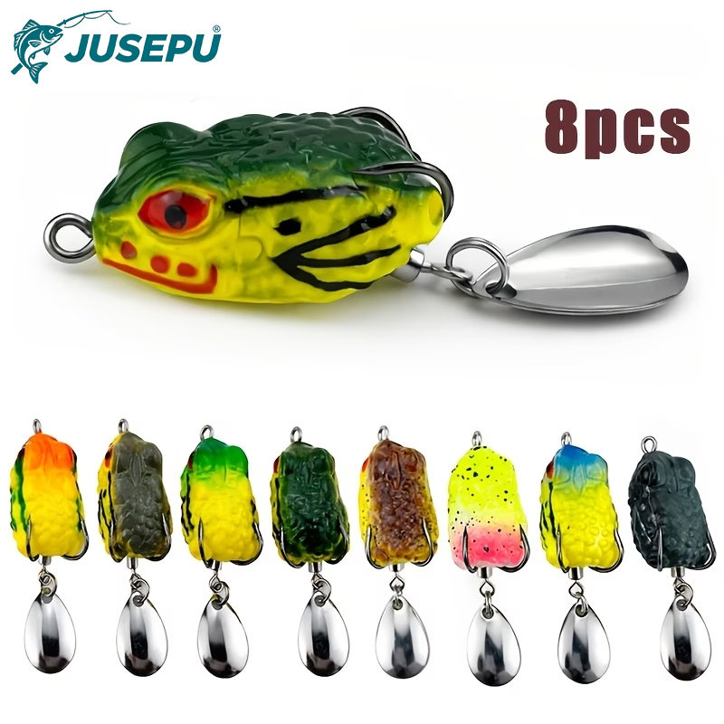 8pcs Topwater Frog Fishing Lur - Fishing Lure Blade Bait incelemesi ve fiyatı