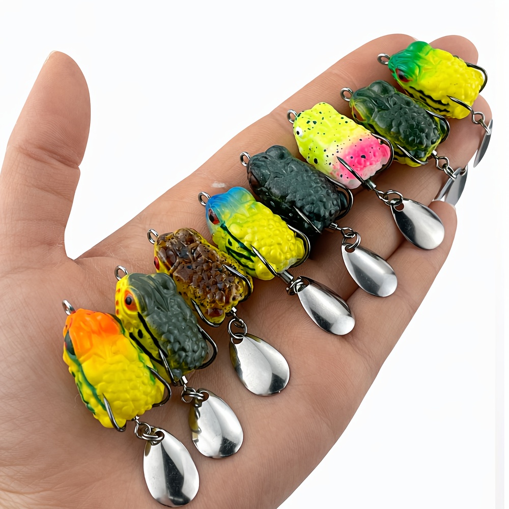 8pcs Topwater Frog Fishing Lur - Fishing Lure Blade Bait incelemesi ve fiyatı