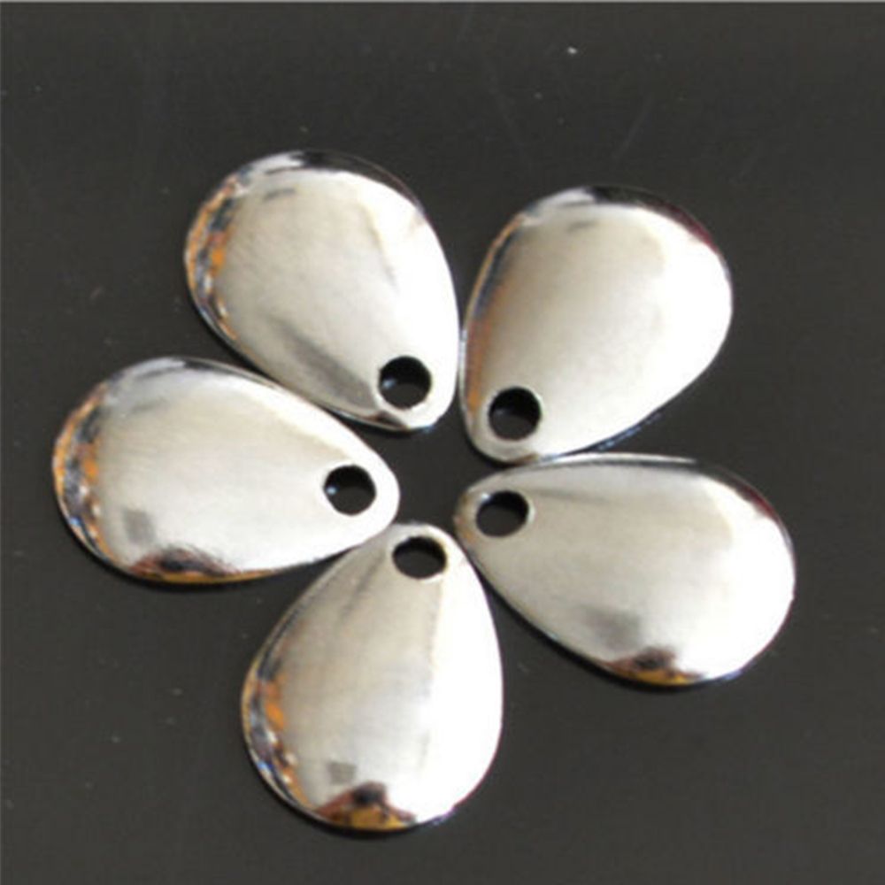50PCS Silver Smooth Nickel Seq - Fishing Lure Spinner incelemesi ve fiyatı