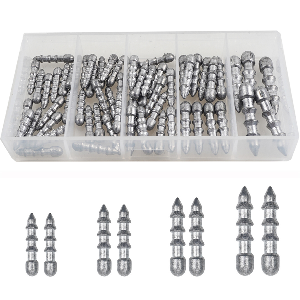 60PCS Nail weights Worm Fishin - Fishing Lure Accessories incelemesi ve fiyatı