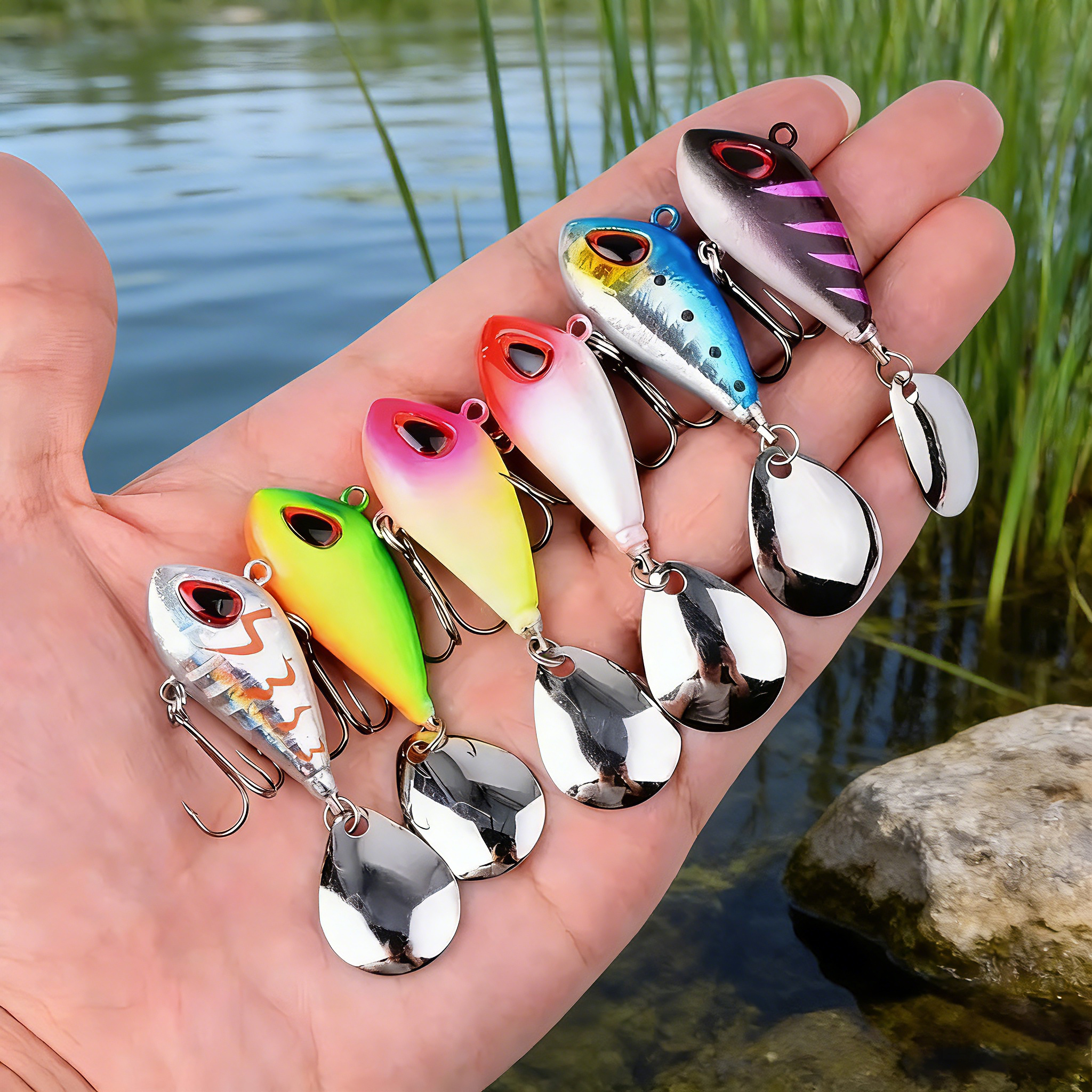 5/6pcs Mini VIB With Spoon Fis - Fishing Lure Crankbait incelemesi ve fiyatı
