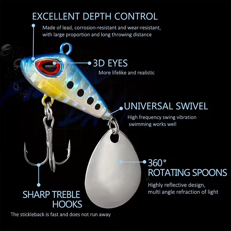 5/6pcs Mini VIB With Spoon Fis - Fishing Lure Crankbait incelemesi ve fiyatı