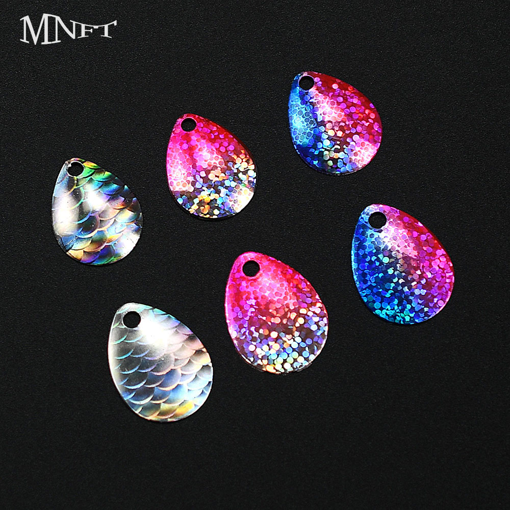 6Pcs Iridescent Fish Scale Spo - Fishing Lure Blade Bait incelemesi ve fiyatı