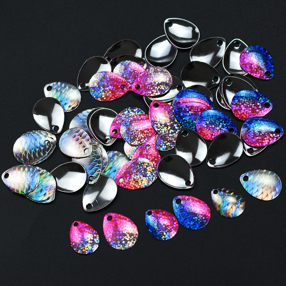 6Pcs Iridescent Fish Scale Spo - Fishing Lure Blade Bait incelemesi ve fiyatı