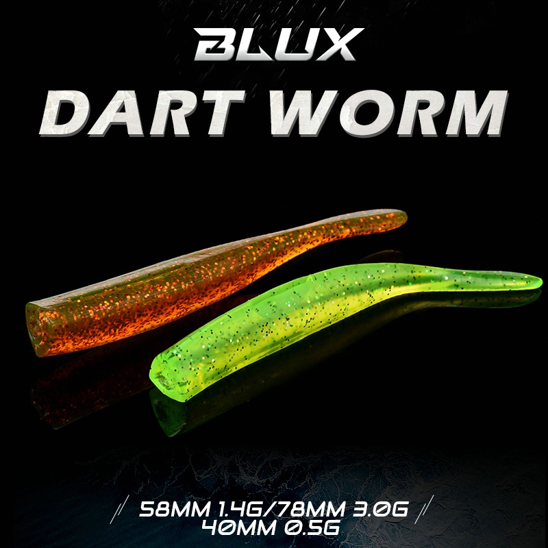 BLUX New Dart Worm Soft Bait 5 - Fishing Lure Soft Plastic incelemesi ve fiyatı