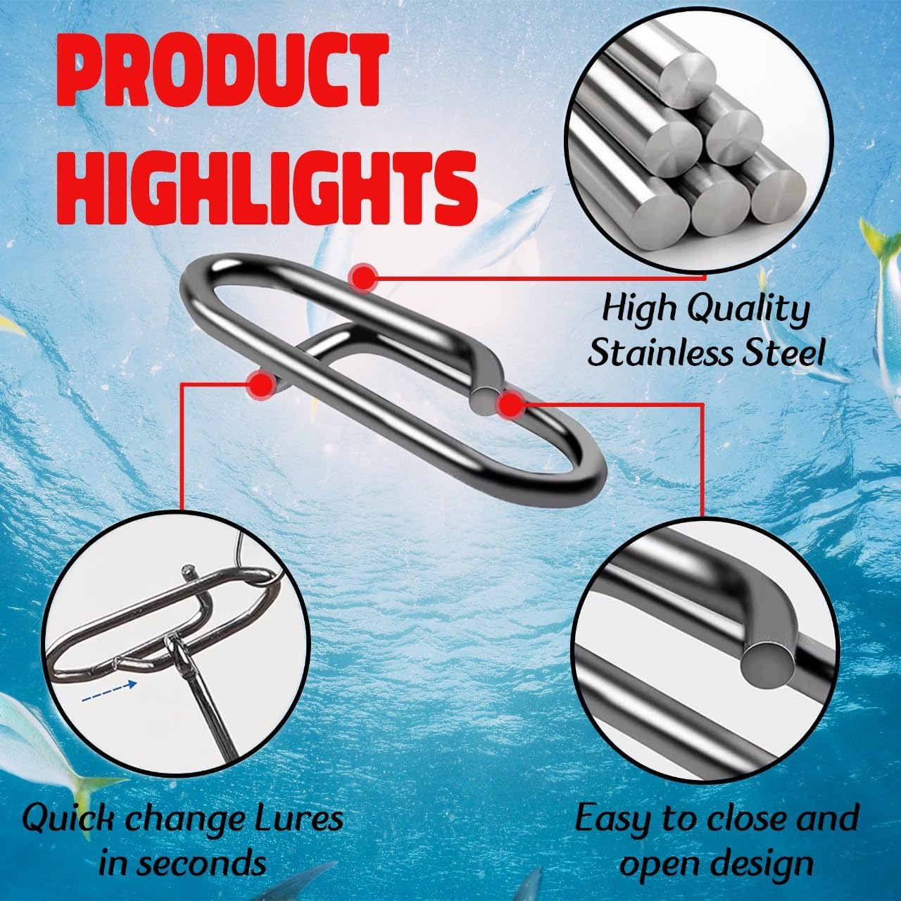 9KM Fishing Snap Kit 110pcs Po - Fishing Lure Kit incelemesi ve fiyatı