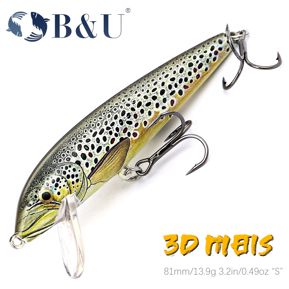 B&U 80mm Sinking Minnow Wobbli - Fishing Lure Jerkbait incelemesi ve fiyatı