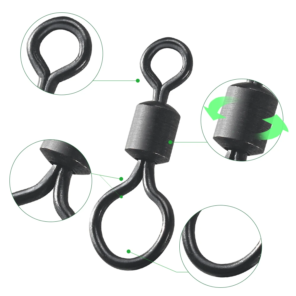 100pcs Carp Fishing Swivel Big - Fishing Lure Accessories incelemesi ve fiyatı