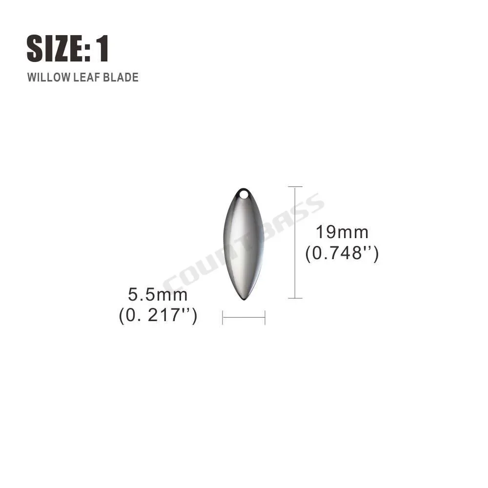 Countbass 50pcs Size 1-6 Nicke - Fishing Lure Blade Bait incelemesi ve fiyatı