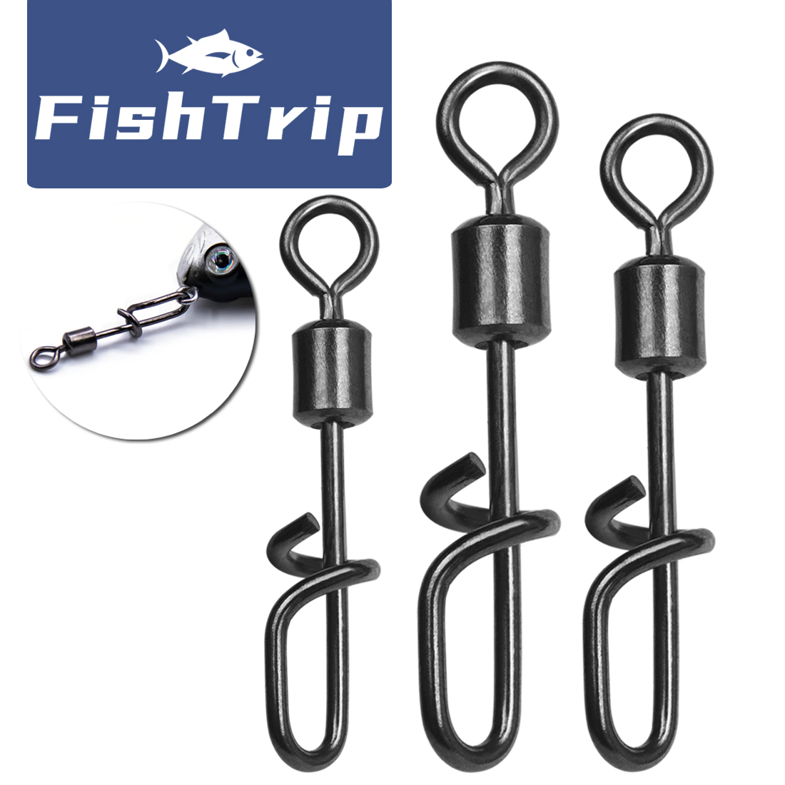FishTrip Fishing Swivel Snap T - Fishing Lure Accessories incelemesi ve fiyatı