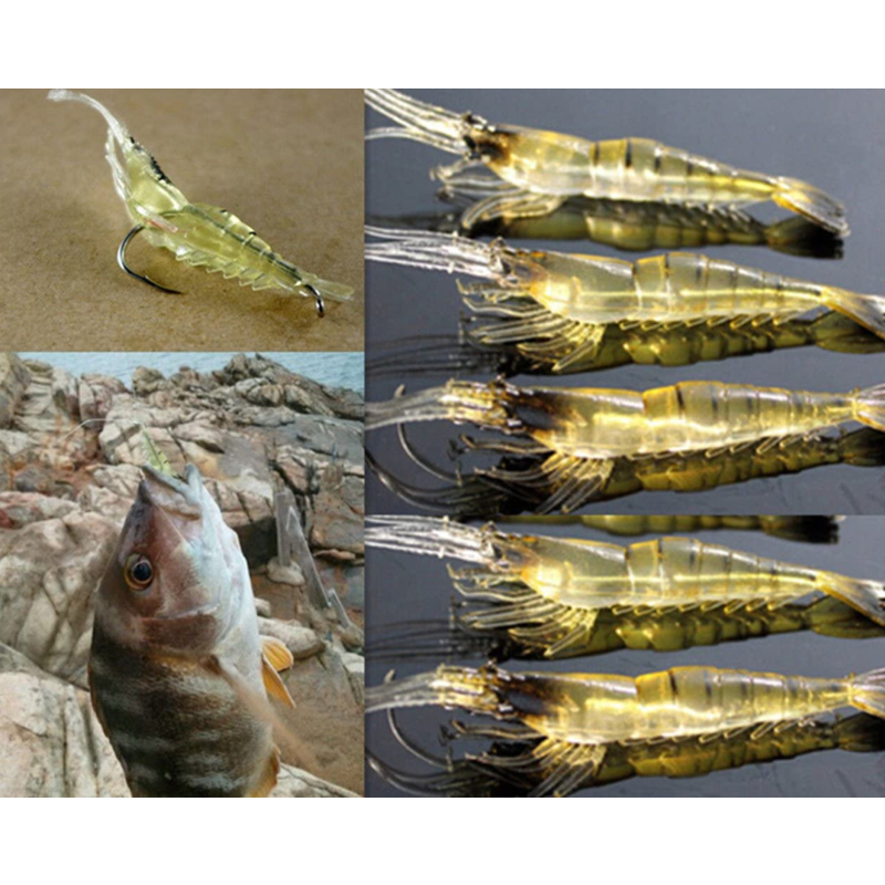 New 10-1PC Artificial Soft Shr - Fishing Lure Crankbait incelemesi ve fiyatı