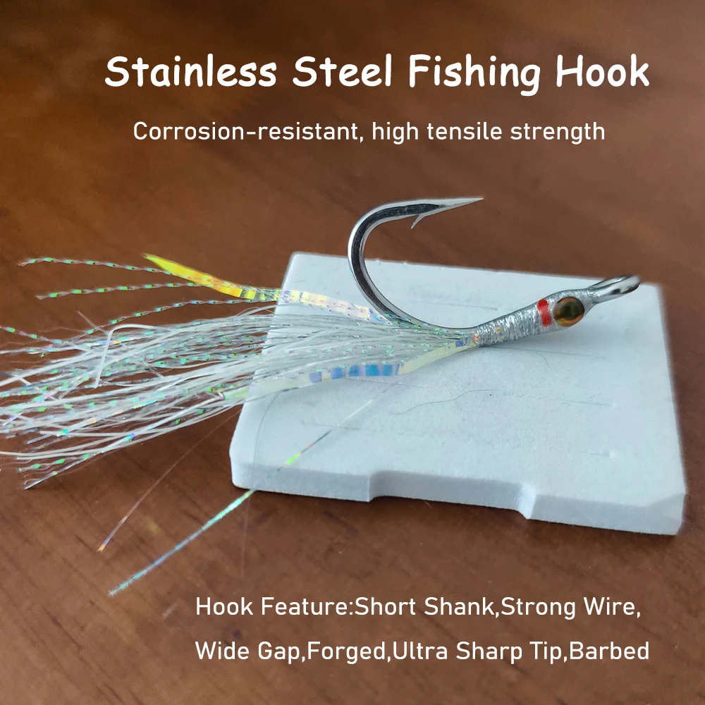 Saltwater Minnow Fly 4/0 Stain - Fishing Lure Swimbait incelemesi ve fiyatı
