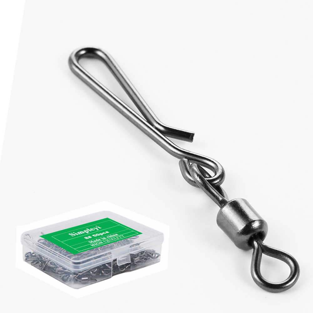 50pcs Box Rolling Swivel With  - Fishing Lure Box incelemesi ve fiyatı